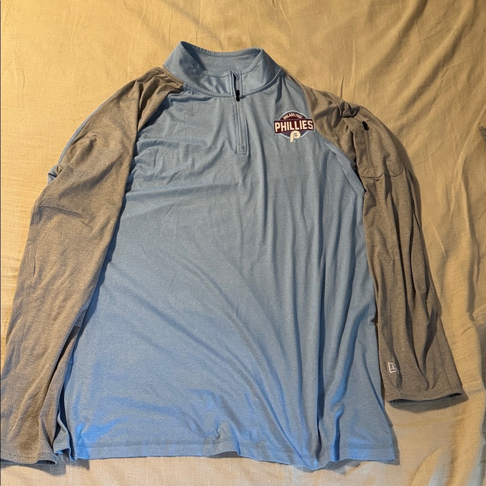 New Era Lightweight Phillies Quarterzip XXL